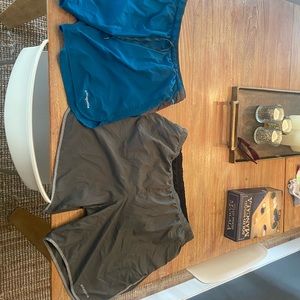 2 pairs of Patagonia trail running shorts